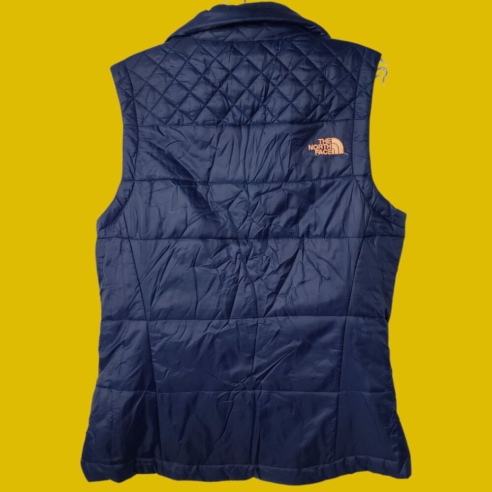 The North Face Womens Insulated Quilted  Vest Size Blue Navy Medium - Picture 9 of 13